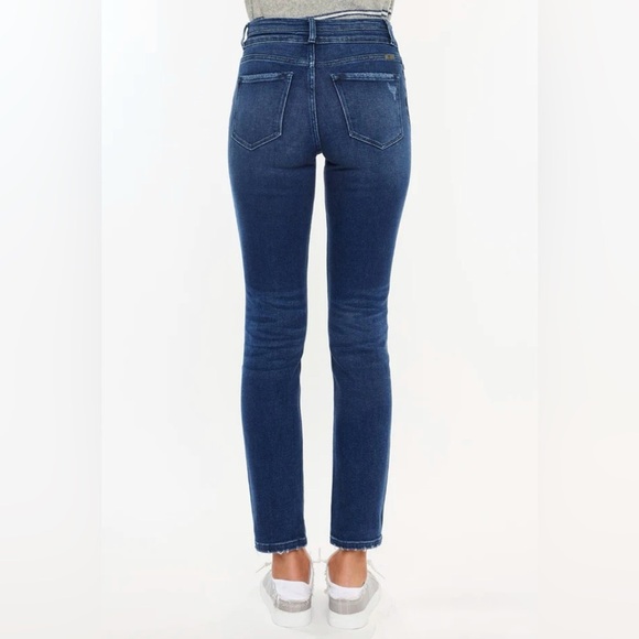 KanCan Ultra High Rise Slim Straight Distressed Cadence Jeans Sz 29 KC5217TD - Picture 3 of 9